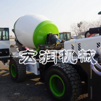 宏潤 小型混凝土攪拌車建筑工地1.6-2.6方小型水泥攪拌運輸罐車
