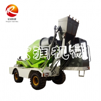 供應(yīng)鉸接式4方自上料攪拌車 自動裝載移動式混凝土攪拌車哪家好