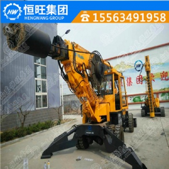 輪式旋挖鉆機 小型旋挖鉆機 螺旋打樁機廠家