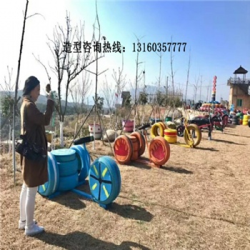 幼兒園輪胎卡通擺件造型定制桌椅改造幼兒園輪胎彩繪景觀藝術雕塑輪胎工藝品廠家制作