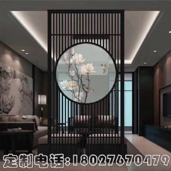 定制不銹鋼屏風(fēng)客廳屏風(fēng)隔斷雕花金屬現(xiàn)代簡(jiǎn)約中式玄關(guān)鏤空裝飾