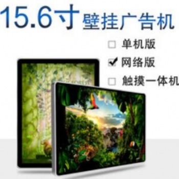 15.6寸壁掛式液晶廣告機 樓宇豎屏 PC網(wǎng)絡一體機