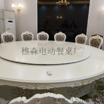 酒店實(shí)木雕花電動(dòng)餐桌 紅木雕花電動(dòng)桌 餐廳桌椅 電動(dòng)大圓桌