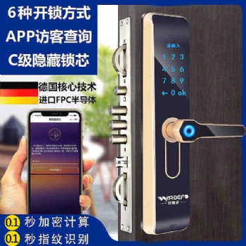 Wardefo 沃德浮G09新款智能鎖密碼指紋鎖