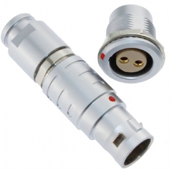 長(zhǎng)方捷連接器 2芯塑料金屬圓型推拉自鎖插頭插座 電子儀器儀表測(cè)試線束 電源信號(hào)線