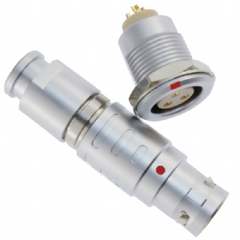長(zhǎng)方捷連接器 3芯塑料金屬圓型推拉自鎖插頭插座 電子儀器儀表測(cè)試線束 電源信號(hào)線