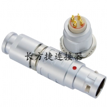 長(zhǎng)方捷連接器 4芯塑料金屬圓型推拉自鎖插頭插座 電子儀器儀表測(cè)試線束 電源信號(hào)線