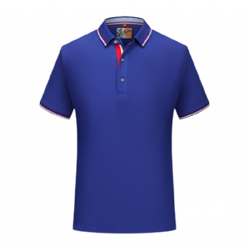 廠服工作服翻領短袖polo衫定制印logo