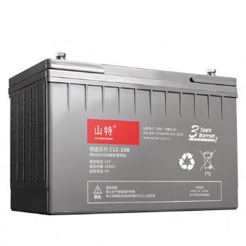 杭州SANTAK山特蓄電池C12-100/12V100AH免維護(hù)鉛酸蓄電池UPS電源用電池