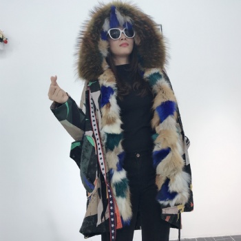派克服女2019新款時尚中長款羽絨衣女韓版潮流棉襖外套
