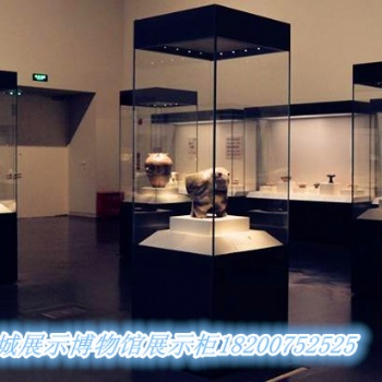 北京制作液壓式博物館展示柜 隆城展示設計
