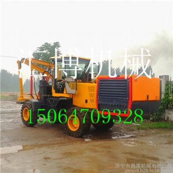 專業(yè)定制防撞護(hù)欄打樁機(jī) 波形護(hù)欄鉆孔機(jī)廠家