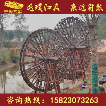 上海防腐木仿古水車，腳踏水車，龍骨水車，景觀水車定做生產廠家，歡迎來電咨詢