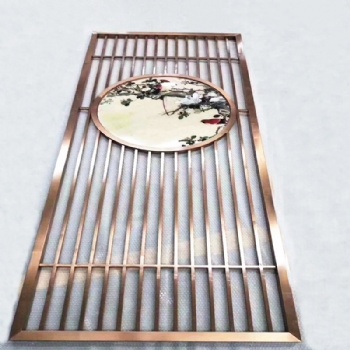 佛山臻勁不銹鋼屏風(fēng)隔斷玄關(guān)定制