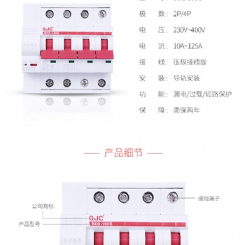秦佳光伏斷路器缺相斷路器直流斷路器塑殼斷路器BD1-100S