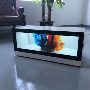 東莞惠華廠家28.8寸透明液晶展示柜，透明液晶屏展示柜,透明液晶屏展示柜, 制造獨(dú)特透明屏