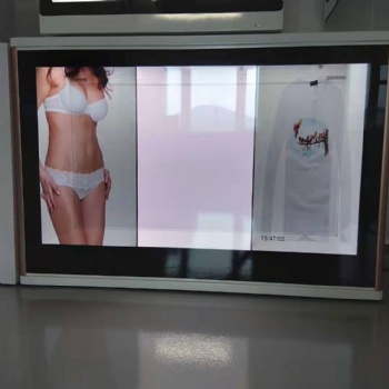 東莞惠華電子55寸高度透明屏展柜、LED透明液晶展柜、透明櫥窗展示柜