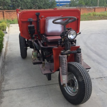 山東優(yōu)質(zhì)柴油三輪車 22馬力建筑工程三輪車 液壓自卸翻斗車