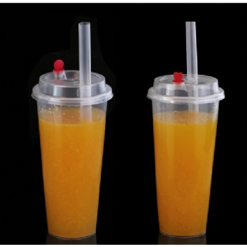 福建福州泉州PP注塑磨砂奶茶杯定做，一次性塑料奶茶杯批發(fā)定制廠家