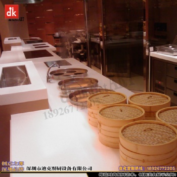 迪克廚房規劃設計 分區合理通道暢通工作流程順暢 自助餐臺定制