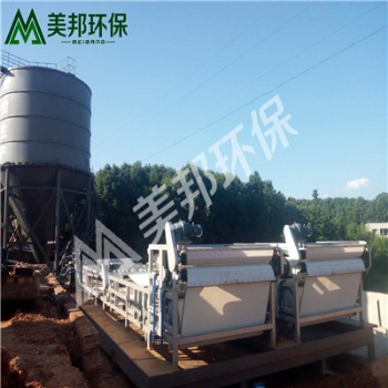 廣東水洗沙廠泥漿脫水環保設備，機制砂水洗污泥壓濾處理設備