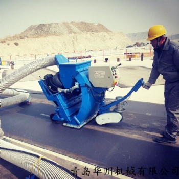 青島船舶甲板除銹拋丸機 機場跑道拋丸機 拋丸清理機