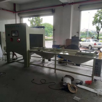 重型產(chǎn)品噴砂機 大型風機葉輪表面處理設備東北自動噴砂機