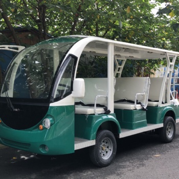 利凱11座敞開式電瓶游覽觀光車 全封閉電動11座觀光車價格