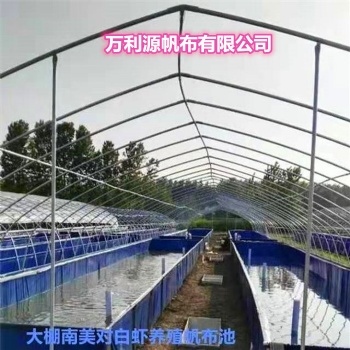 大型養殖魚池帆布池批發 PVC帆布水池 刀刮布養殖帆布魚池圖片