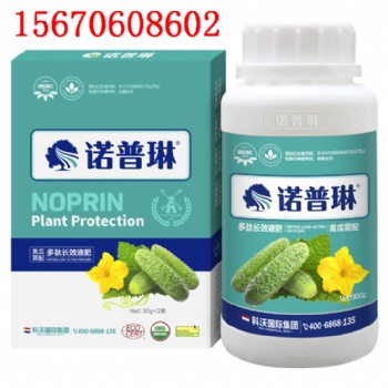 諾普琳黃瓜葉面肥膨果拉長瓜條順直預防畸形果