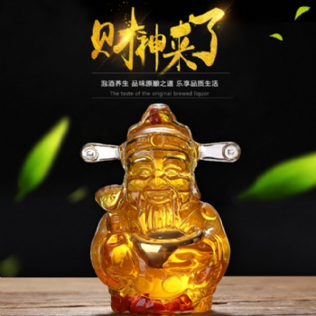 河間手工吹制工廠加工定制 藝術造型白酒外包裝 泡酒玻璃透明瓶