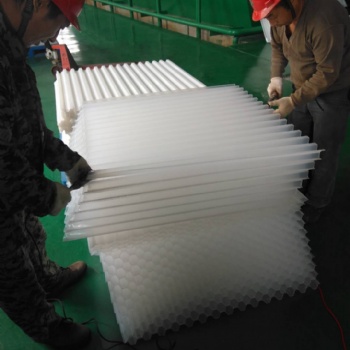 聚丙烯蜂窩斜管填料直徑Ф25 片厚0.35--0.6 斜管廠家價格