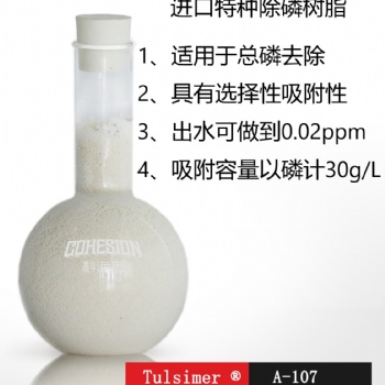 山西總磷超標處理進口除磷樹脂出水0.02ppm以下