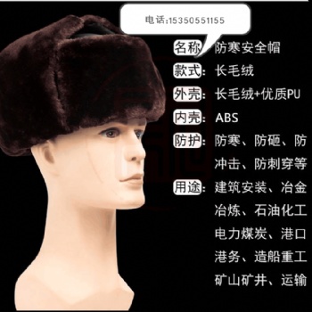 黑龍江防砸保暖防寒 冬季安全帽 冬季工地施工安全帽