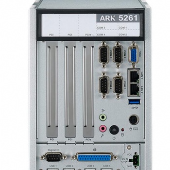 研華ARK-5261P-J0A1E8GSSD120G無風(fēng)扇工控機(jī)30V寬壓供電嵌入式