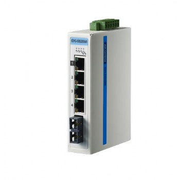 研華1光4電百兆ProView(組態)系列工業以太網交換機EKI-5525MI