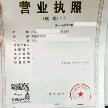 轉(zhuǎn)讓不經(jīng)營的培訓(xùn)公司 教育培訓(xùn) 藝術(shù)培訓(xùn)