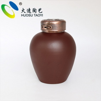火速10斤裝紫砂酒壇帶防盜蓋