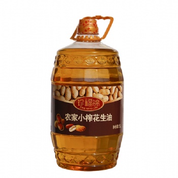 珍福錦花生油 **壓榨5L花生油 山東孫鵬商貿(mào)