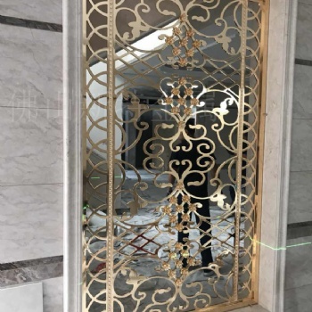 歐式仿金屏風 銅雕刻屏風更為奢華