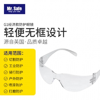 G1運動款經濟型防沖擊防護眼鏡護目鏡