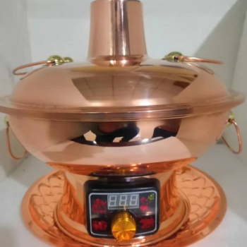 電銅火鍋。炭銅火鍋，電炭兩用鍋