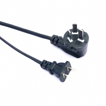 2*0.75平方國標(biāo)二插八字尾家用電器電源線廠家