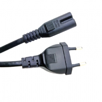2*0.75平方歐規(guī)二插八字尾電源線廠家