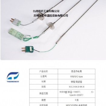 高溫熱電偶Thermoway