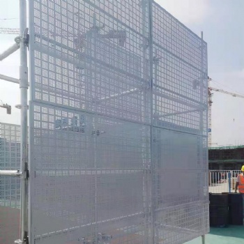 廣州廠家建筑高樓層腳手架爬架網沖孔式外架防護網鍍鋅米字型爬架網