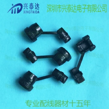 黑色線夾護(hù)線扣HEYCO UL環(huán)保線扣線卡1017 SR-2P-4環(huán)保尼龍電源線