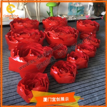 亞克力花朵塑料花朵商場櫥窗美陳道具
