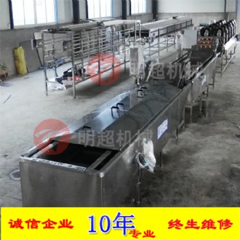 水浴式低溫巴氏殺菌機 網帶式包裝袋巴氏殺菌流水線