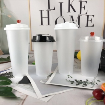 江西萍鄉(xiāng)新余鷹潭塑料奶茶杯定做，奶茶封口膜定做，熱飲咖啡紙杯定制廠家